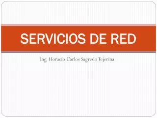 servicios de red