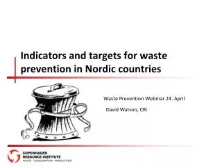 Indicators and targets for waste prevention in Nordic countries