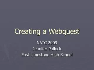 Creating a Webquest