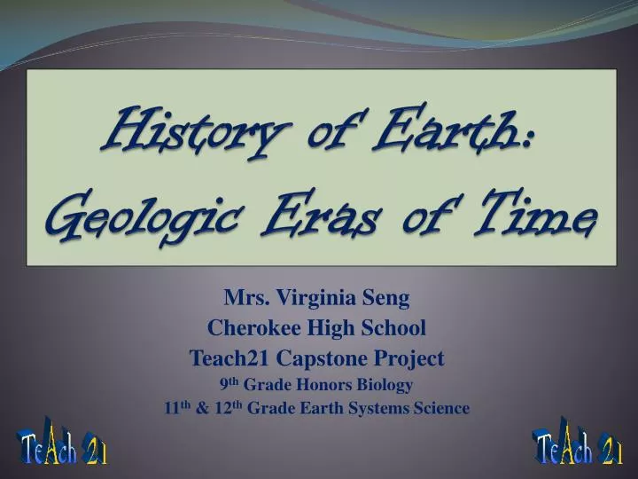 history of earth geologic eras of time
