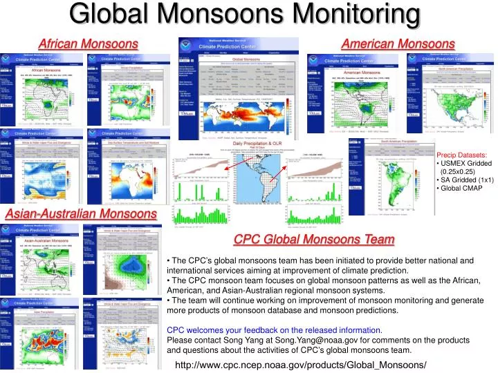 global monsoons monitoring