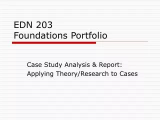 EDN 203 Foundations Portfolio