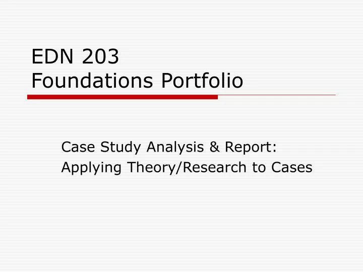 edn 203 foundations portfolio