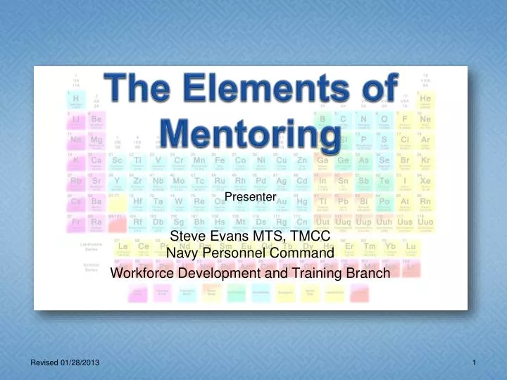 the elements of mentoring