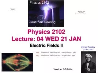 Physics 2102 Lecture: 04 WED 21 JAN