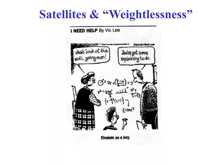satellites weightlessness