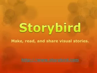 Make, read, and share visual stories . storybird