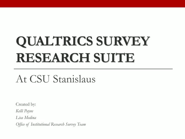 qualtrics survey research suite