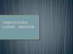 ARQUITECTURA CLIENTE - SERVIDOR - slide 1