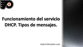 funcionamiento del servicio dhcp tipos de mensajes