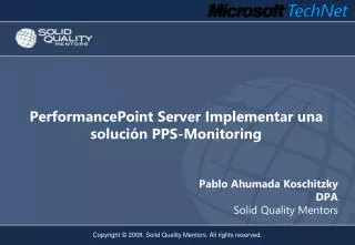 performancepoint server implementar una soluci n pps monitoring
