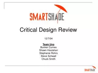 Critical Design Review