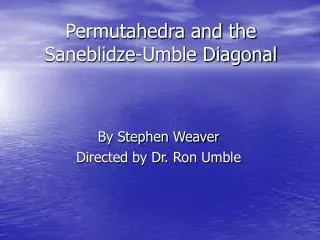 Permutahedra and the Saneblidze-Umble Diagonal
