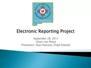 Electronic Reporting Project