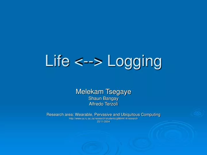 life logging