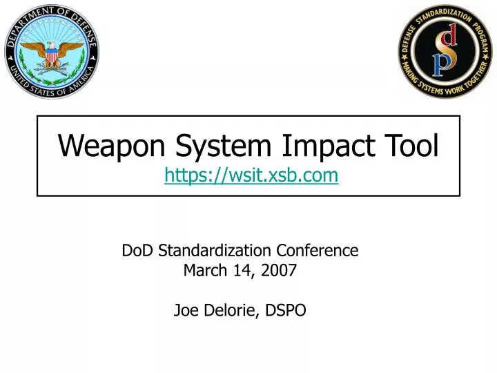 weapon system impact tool https wsit xsb com