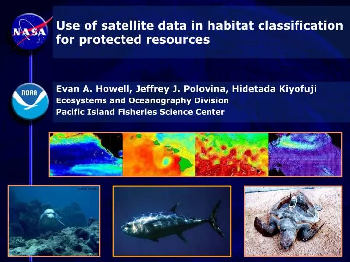 use of satellite data in habitat classification for protected resources