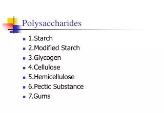 polysaccharides