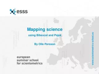 Mapping science using Bibexcel and Pajek By Olle Persson