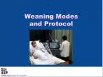 Weaning Modes and Protocol - slide 1