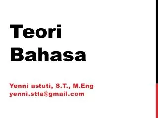 teori b ahasa