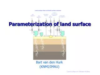 Parameterization of land surface