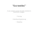 “Eco-textiles” - slide 1