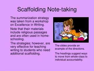 Scaffolding Note-taking