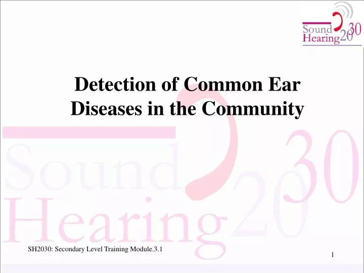 detection of common ear diseases in the community