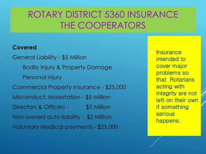 rotary district 5360 insurance the cooperators