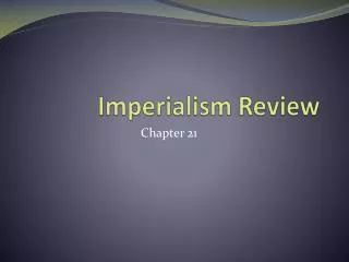 Imperialism Review
