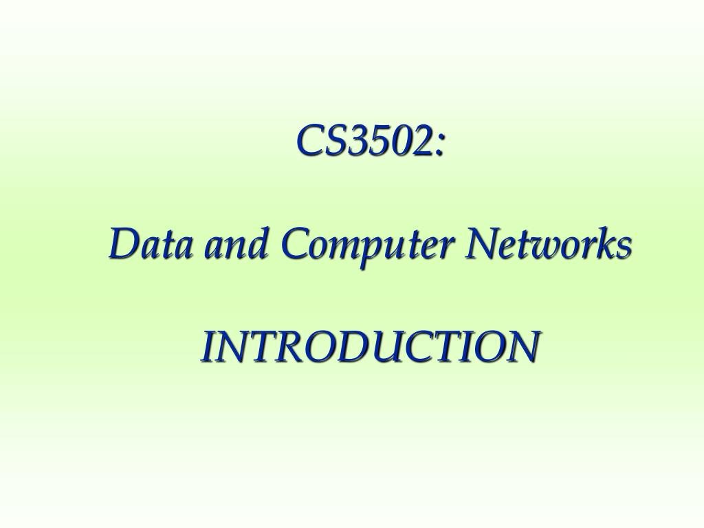 PPT - Understanding Computer Networks Course Overview PowerPoint ...