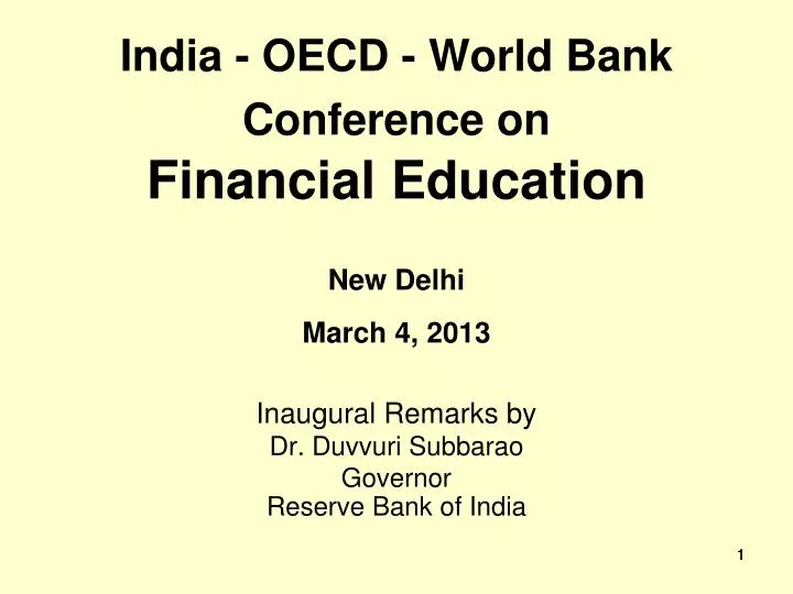 india oecd world bank conference on financial education