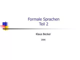 formale sprachen teil 2