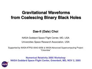 Gravitational Waveforms from Coalescing Binary Black Holes