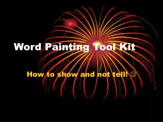 Word Painting Tool Kit