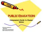 Homeowner's Guide to Cleaner Water: Combatting Non-Point Source Pollution - slide 1