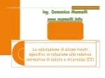 ing. Domenico Mannelli mannelli - slide 1