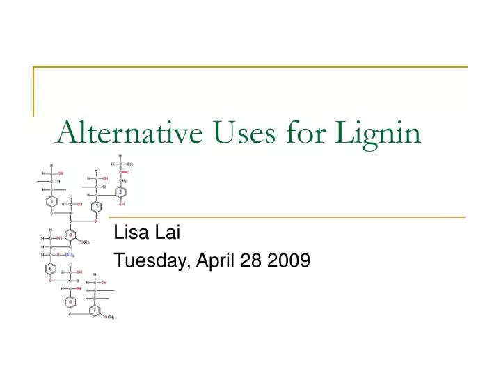 alternative uses for lignin