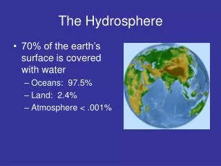 the hydrosphere