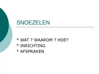 snoezelen