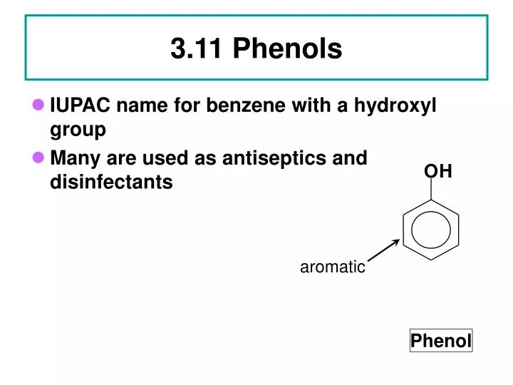 3 11 phenols