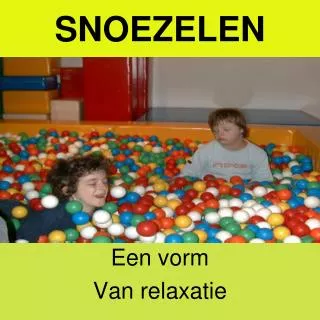 snoezelen