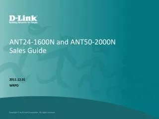 ANT24-1600N and ANT50-2000N Sales Guide
