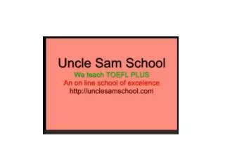 Uncle Sam School of English Learn English Online