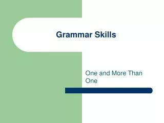 grammar skills