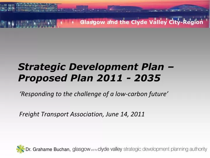 Strategic Development Plan – Proposed Plan 2011 - 2035