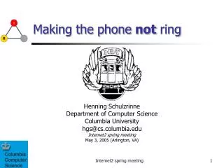 Making the phone not ring