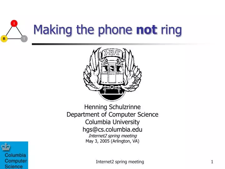 making the phone not ring