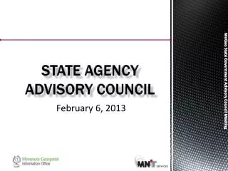 State Agency Advisory Council